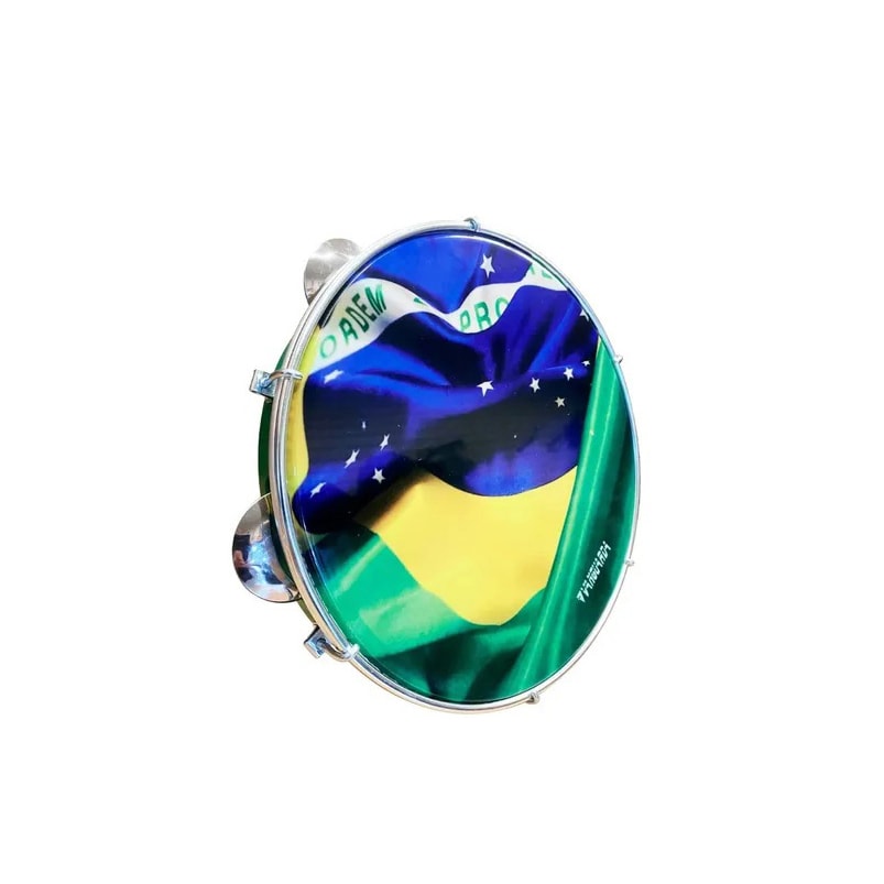 Pandeiro Vanguarda by Spanking Bandeira Verde de 10 Polegadas