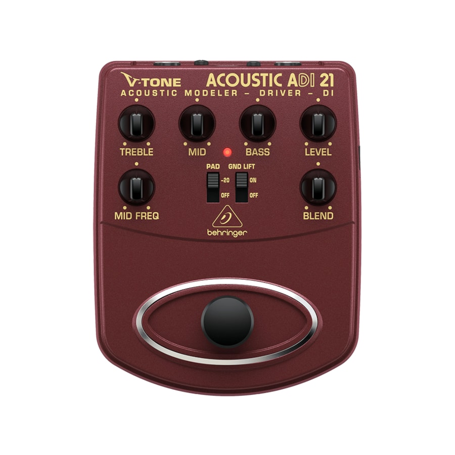 Pedal Behringer ADI21 V-Tone Acoustic Pré Amplificador Para Violão