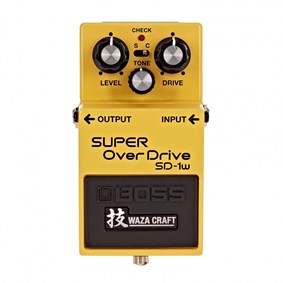 Pedal Boss SD-1W Super Overdrive Waza Craft Series de Overdrive p/ Guitarra