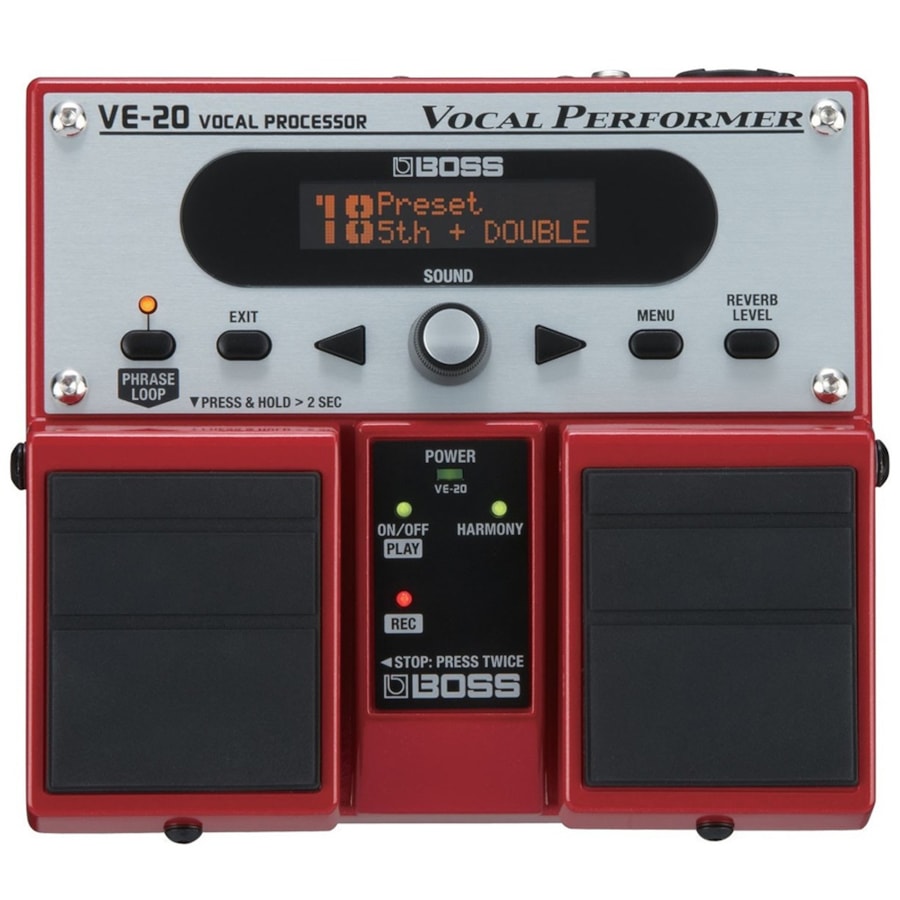 Pedal Boss VE-20 de Efeitos p/ Voz