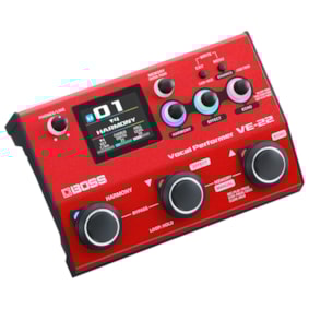 Pedal Boss Vocal Performer VE-22 de Efeitos p/ Voz Pedal Boss Vocal Performer VE-22 de Efeitos p/ Voz