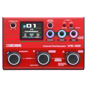 Pedal Boss Vocal Performer VE-22 de Efeitos p/ Voz Pedal Boss Vocal Performer VE-22 de Efeitos p/ Voz