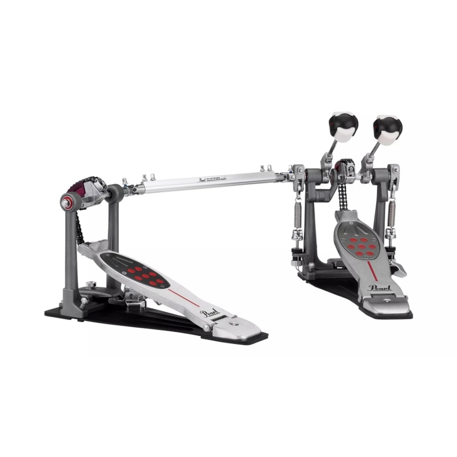 Pedal Duplo de Bateria Pearl Eliminator Redline P-2052C c/ Case - Corrente Pedal Duplo de Bateria Pearl Eliminator Redline P-2052C c/ Case - Corrente