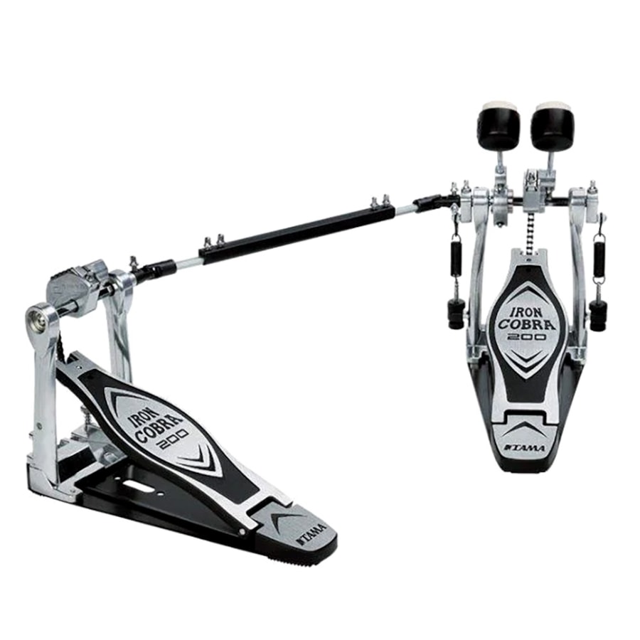 Pedal Duplo Tama Iron Cobra HP200PTW com Sistema de Polia Power Glide Pedal Duplo Tama Iron Cobra HP200PTW com Sistema de Polia Power Glide