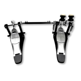 Pedal Duplo X-Pro Direct Drive PD DBL ACTD Preto P/ Bumbo