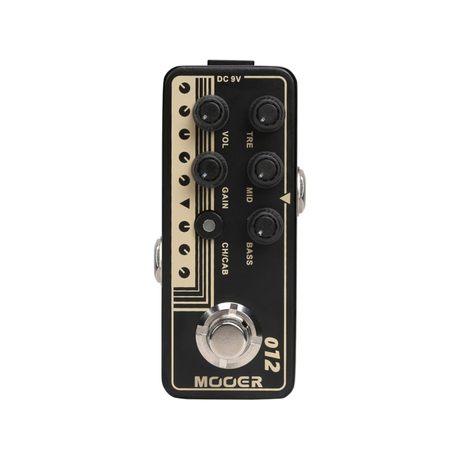 Pedal Mooer M012 US Gold 100 Pré-Amplificador Simulador para Guitarra