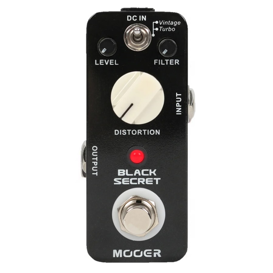 Pedal Mooer MBSD Black Secret Distortion de Distorção p/ Guitarra Pedal Mooer MBSD Black Secret Distortion de Distorção p/ Guitarra