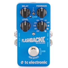 Pedal TC Electronic Flashback 2 de Delay e Looper Pedal TC Electronic Flashback 2 de Delay e Looper