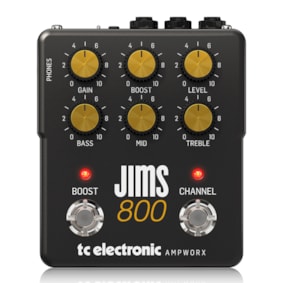 Pedal TC Electronic Jims 800 Pré Amplificador P/ Guitarra Pedal TC Electronic Jims 800 Pré Amplificador P/ Guitarra