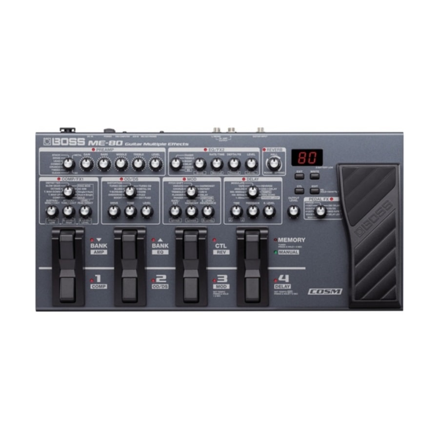 Pedaleira Boss ME-80 de Efeitos p/ Guitarra Pedaleira Boss ME-80 de Efeitos p/ Guitarra