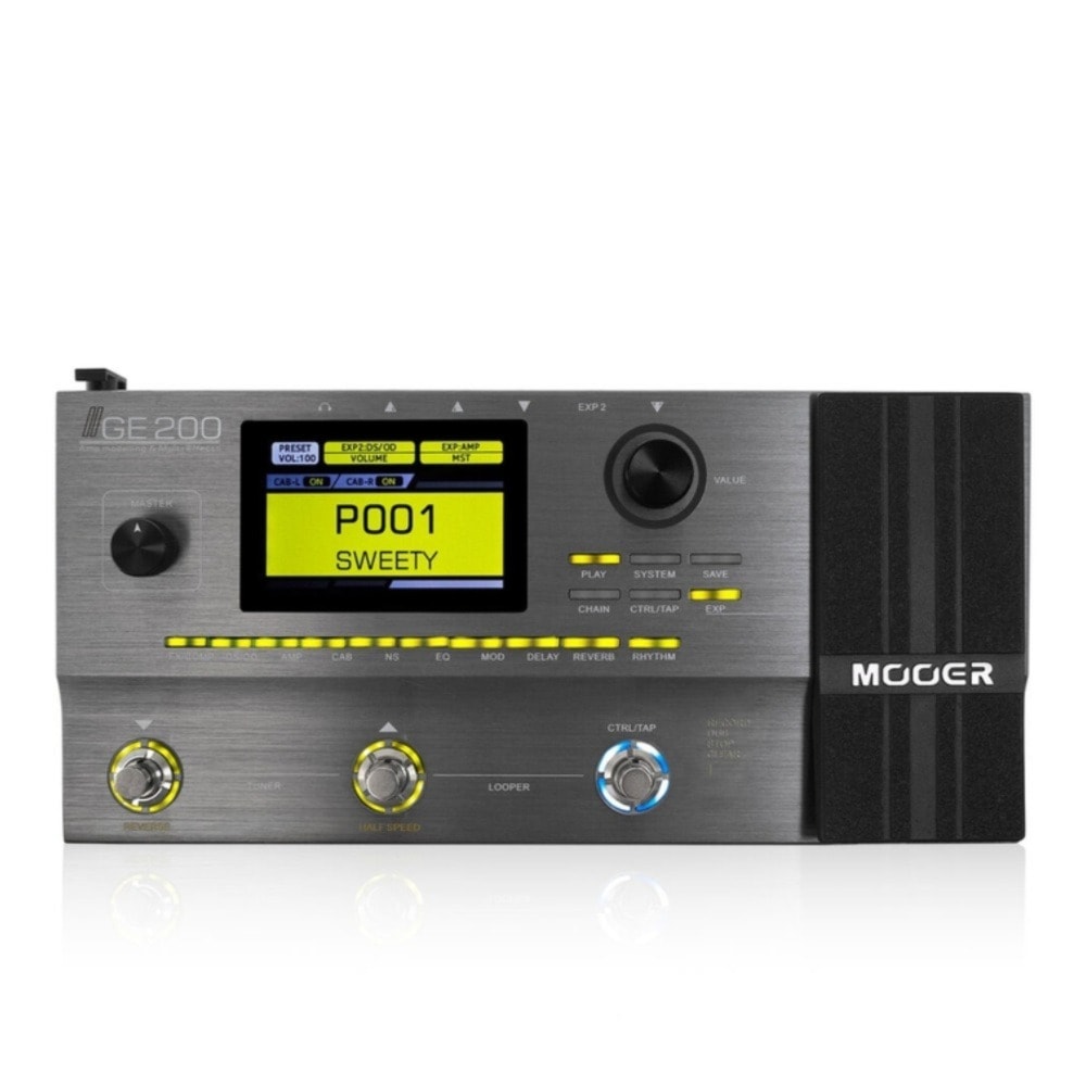 Pedaleira Mooer GE200 GE Series Multiefeitos p/ Guitarra