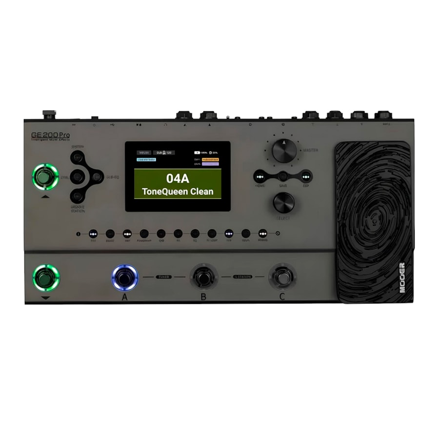 Pedaleira Mooer GE200 Pro Multiefeitos Para Guitarra Pedaleira Mooer GE200 Pro Multiefeitos Para Guitarra