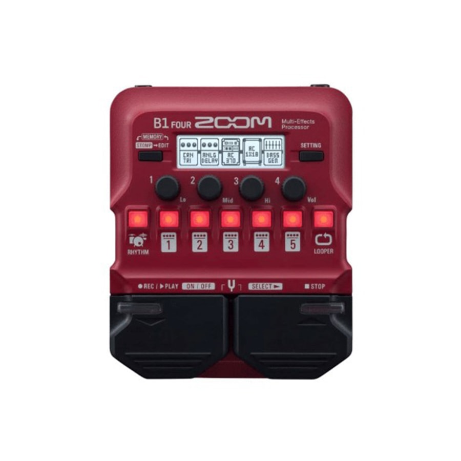 Pedaleira Zoom B1 Four Para Baixo Processador Multiefeitos Pedaleira Zoom B1 Four Para Baixo Processador Multiefeitos