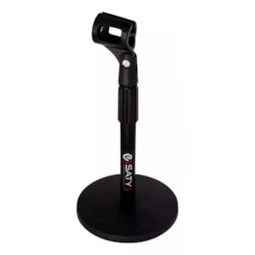 Pedestal Mesa P/ Microfone Saty PMS-05 C/ Cachimbo
