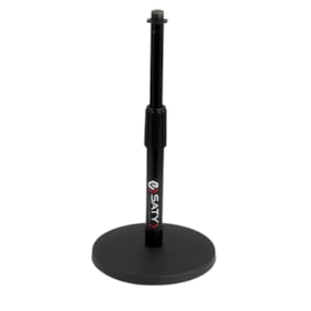Pedestal Mesa P/ Microfone Saty PMS-05 C/ Cachimbo