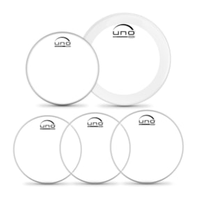 Pele Uno by Evans UPG2CLF20 Fusion - Kit com 10, 12, 14 e 20