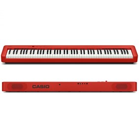 Piano Digital Casio CDP-S160 RD Linha CDP-S Vermelho C/ Fonte e Pedal