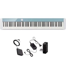 Piano Digital Casio Privia PSX1100CB Calm Blue (Cor Edição Limitada) C/ Fonte e Pedal de Sustain