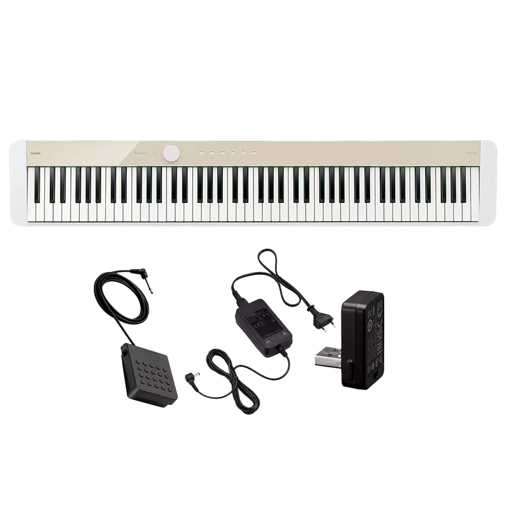 Piano Digital Casio Privia PSX1100MB Mellow Beige (Cor Edição Limitada) C/ Fonte e Pedal de Sustain