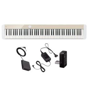 Piano Digital Casio Privia PSX1100MB Mellow Beige (Cor Edição Limitada) C/ Fonte e Pedal de Sustain