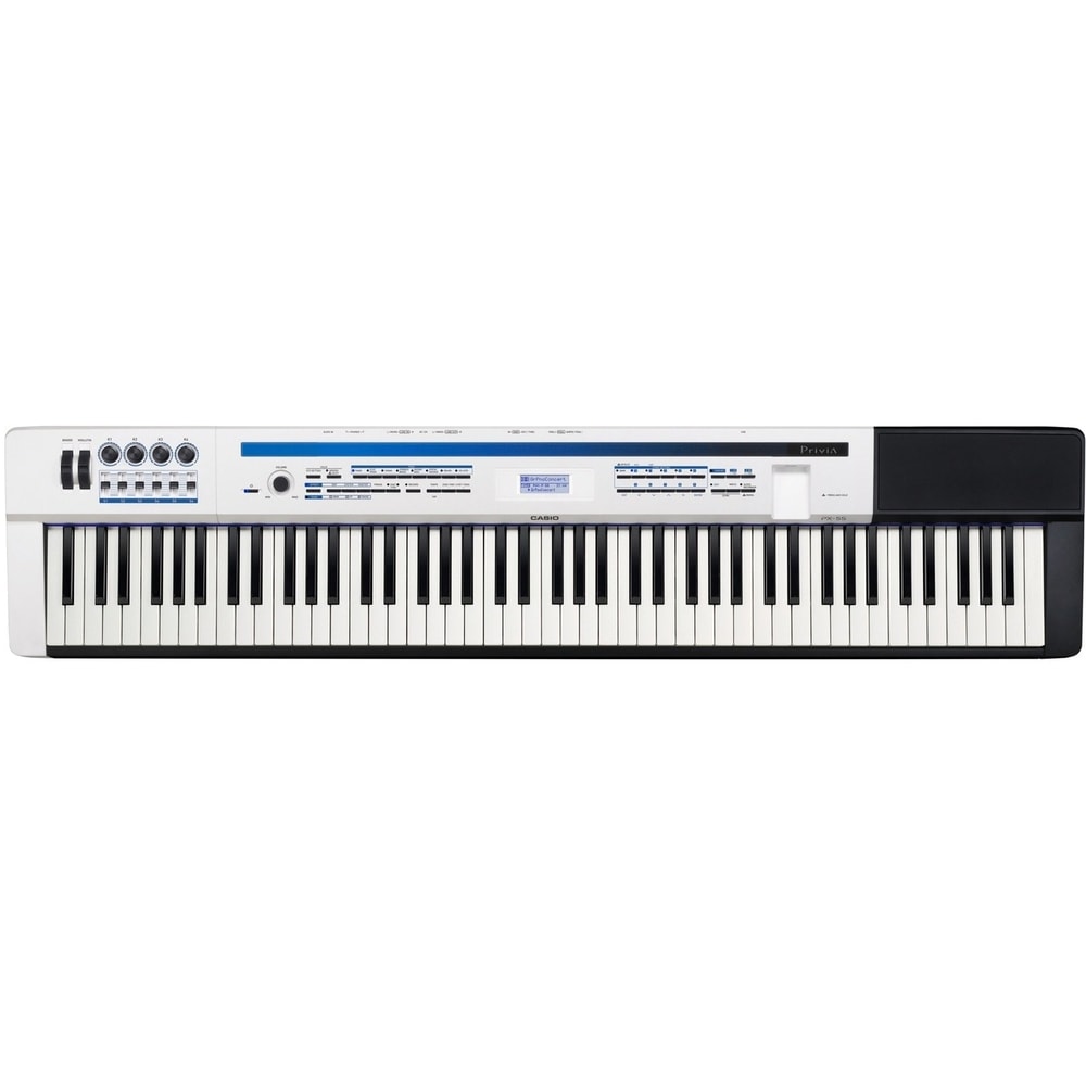 Piano Digital Casio Privia PX 5S Sintetizador Branco C Fonte e Pedal Akustica Musical