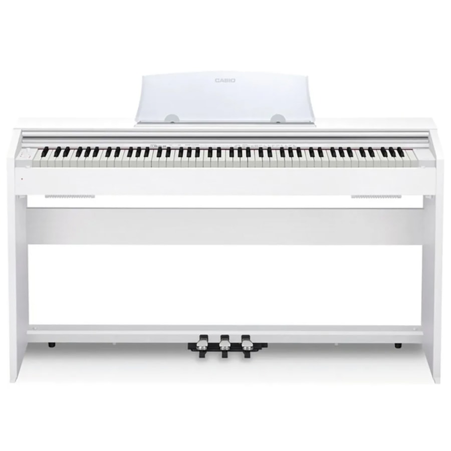 Piano Digital Casio PX-770 WH Linha Privia Branco C/ Fonte e Pedal de Sustain