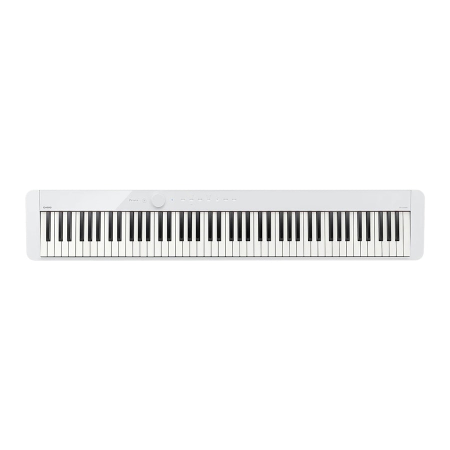 Piano Digital Casio PX-S1000 WE Linha Privia Branco C/ Fonte e Pedal de Sustain