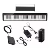 Produto Piano Digital Casio PX-S1100 Linha Privia Preto C/ Fonte e Pedal de Sustain