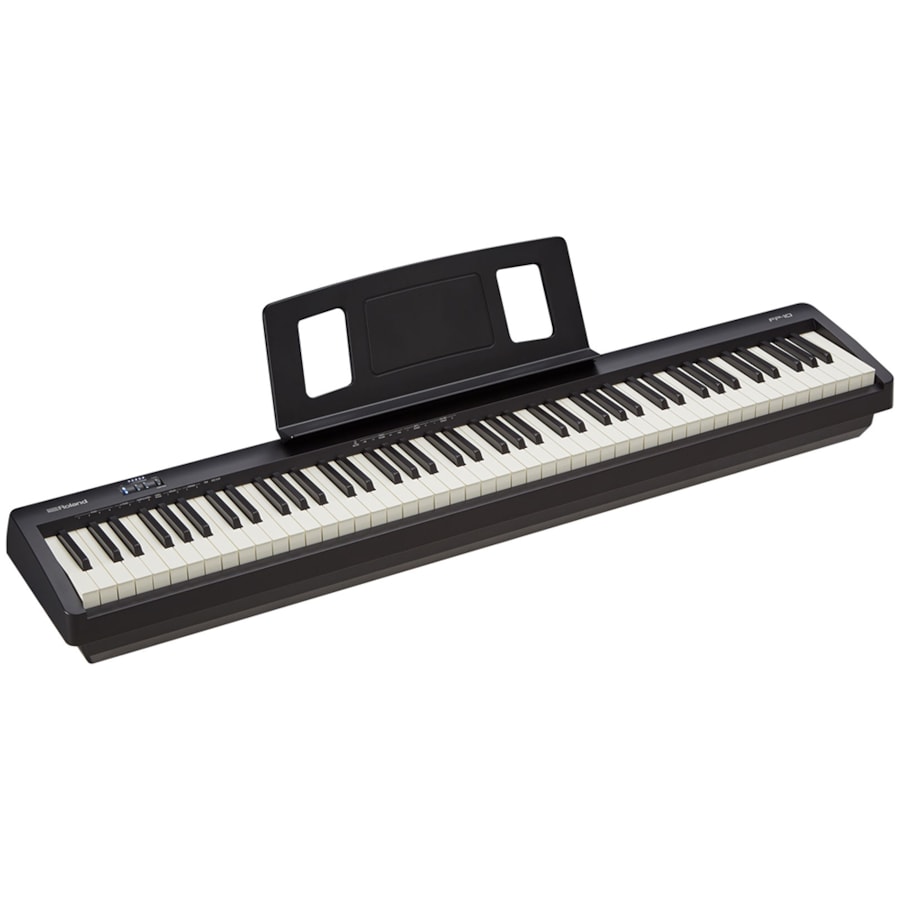 Piano Digital Roland FP-10 Linha FP Series Preto C/ Fonte e Pedal