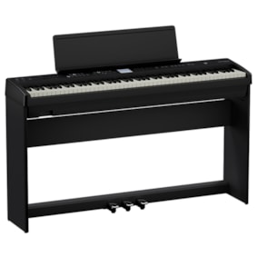Piano Digital Roland FP-E50 88 Teclas Com Pedal Sustain Triplo e Estante Piano Digital Roland FP-E50 88 Teclas Com Pedal Sustain Triplo e Estante