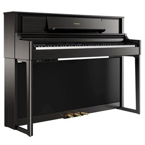 Piano Digital Roland LX705-CH Charcoal Black Com Banco
