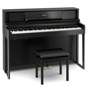 Piano Digital Roland LX705-CH Charcoal Black Com Banco Piano Digital Roland LX705-CH Charcoal Black Com Banco
