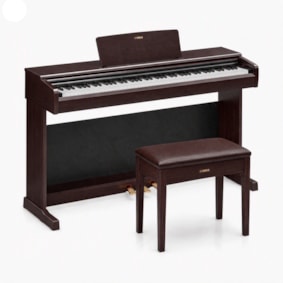 Piano Digital Yamaha Arius Series YDP146R Marrom C/ Banco