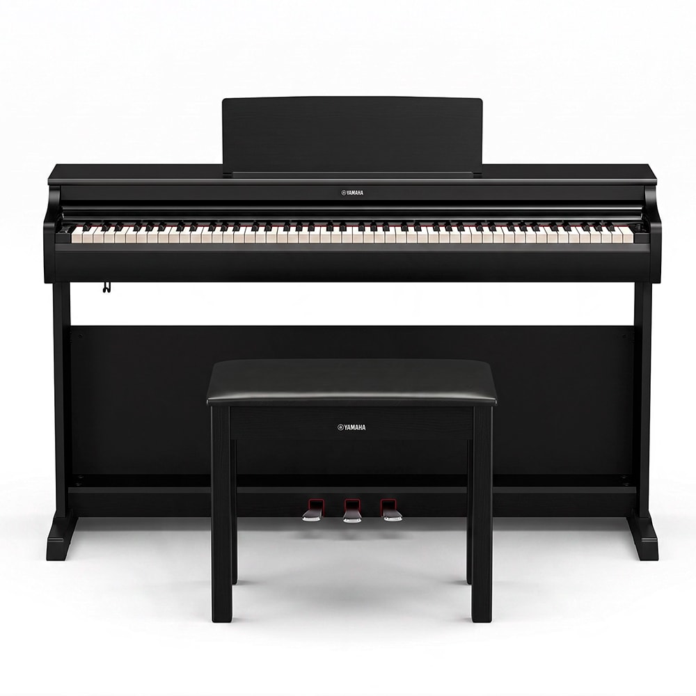 Piano Digital Yamaha Arius YDP166B Preto C/ Banco