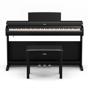 Piano Digital Yamaha Arius YDP166B Preto C/ Banco