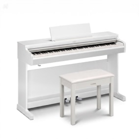 Piano Digital Yamaha Arius YDP166WH Branco C/ Banco