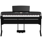 Produto Piano Digital Yamaha DGX-670B Preto Com Móvel e Pedais