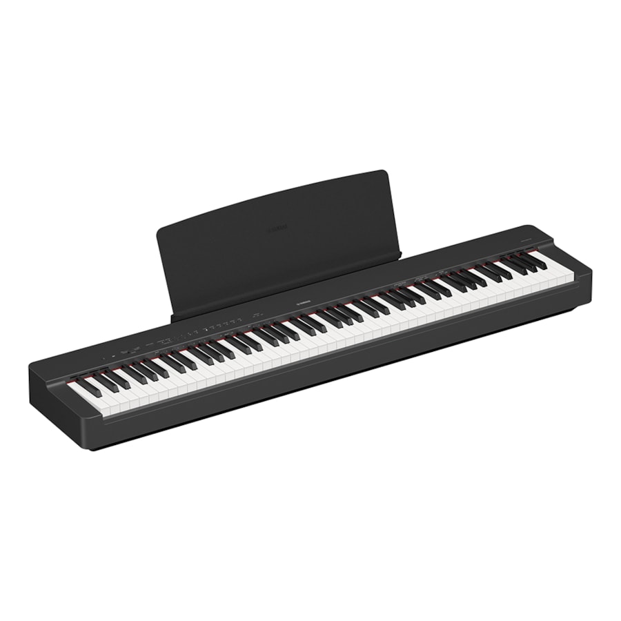 Piano Digital Yamaha P-225 Preto P Séries com Fonte e Pedal - P225B Piano Digital Yamaha P-225 Preto P Séries com Fonte e Pedal - P225B