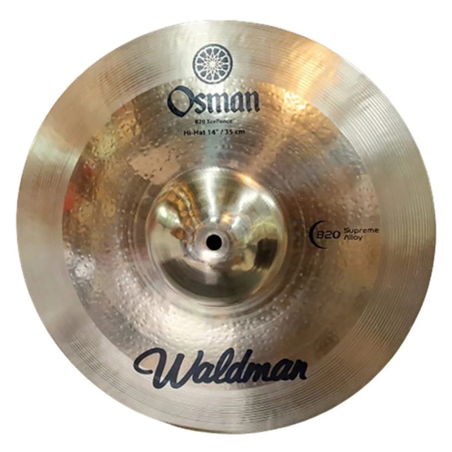 Prato Waldman Hi-Hat Osman B20 14 Polegadas OSMHH14 Prato Waldman Hi-Hat Osman B20 14 Polegadas OSMHH14