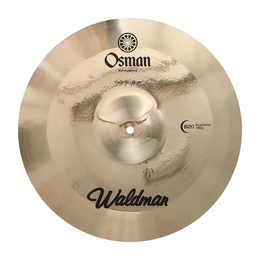 Prato Waldman Osman Crash de 16 Polegadas OSMCR16 Liga B20 Prato Waldman Osman Crash de 16 Polegadas OSMCR16 Liga B20