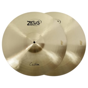 Prato Zeus Custom ZCHH16 Hi-Hat 16 Polegadas Prato Zeus Custom ZCHH16 Hi-Hat 16 Polegadas