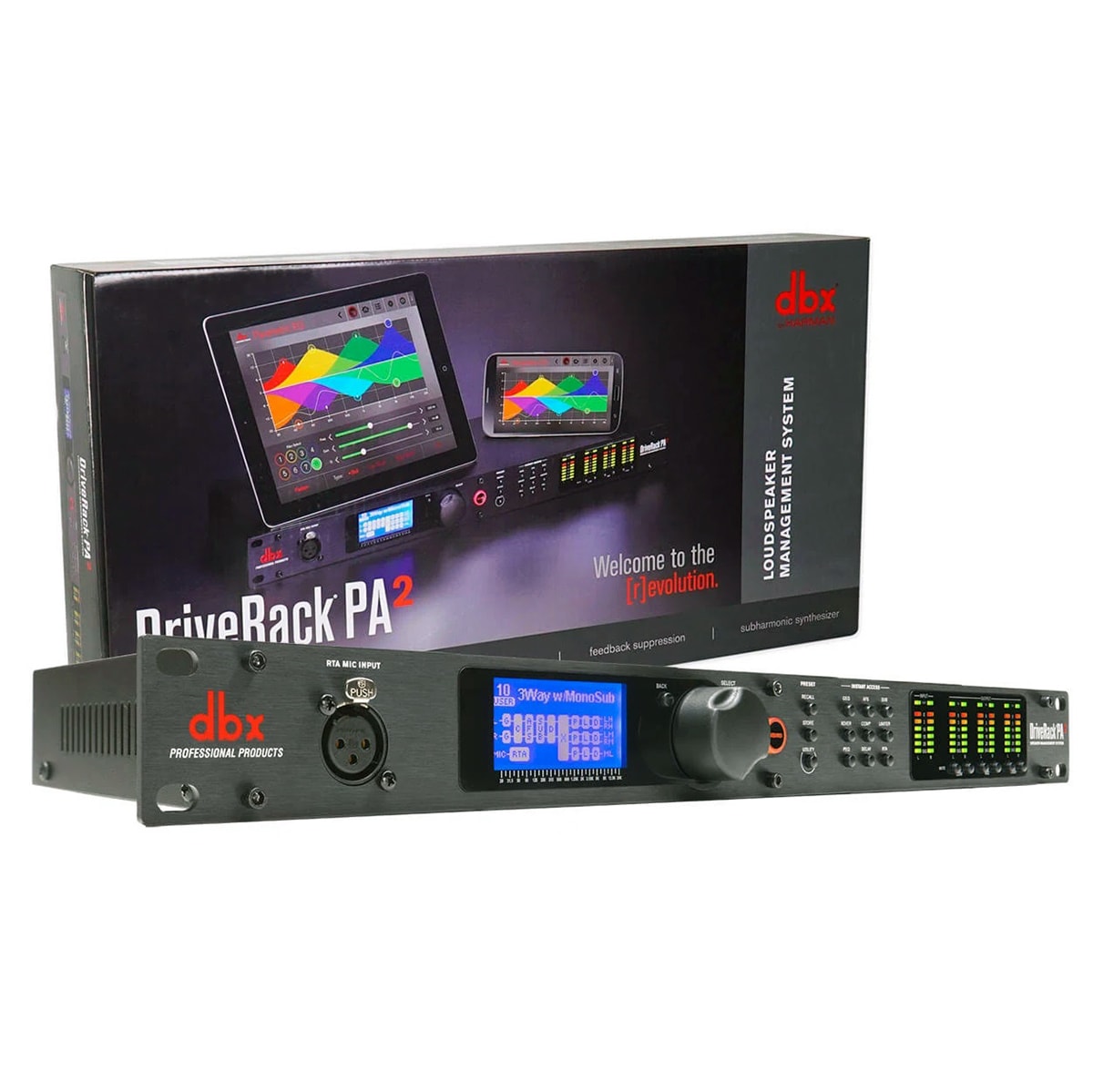 Processador de Áudio Digital dbx DriveRack PA2 220V - Akustica Musical