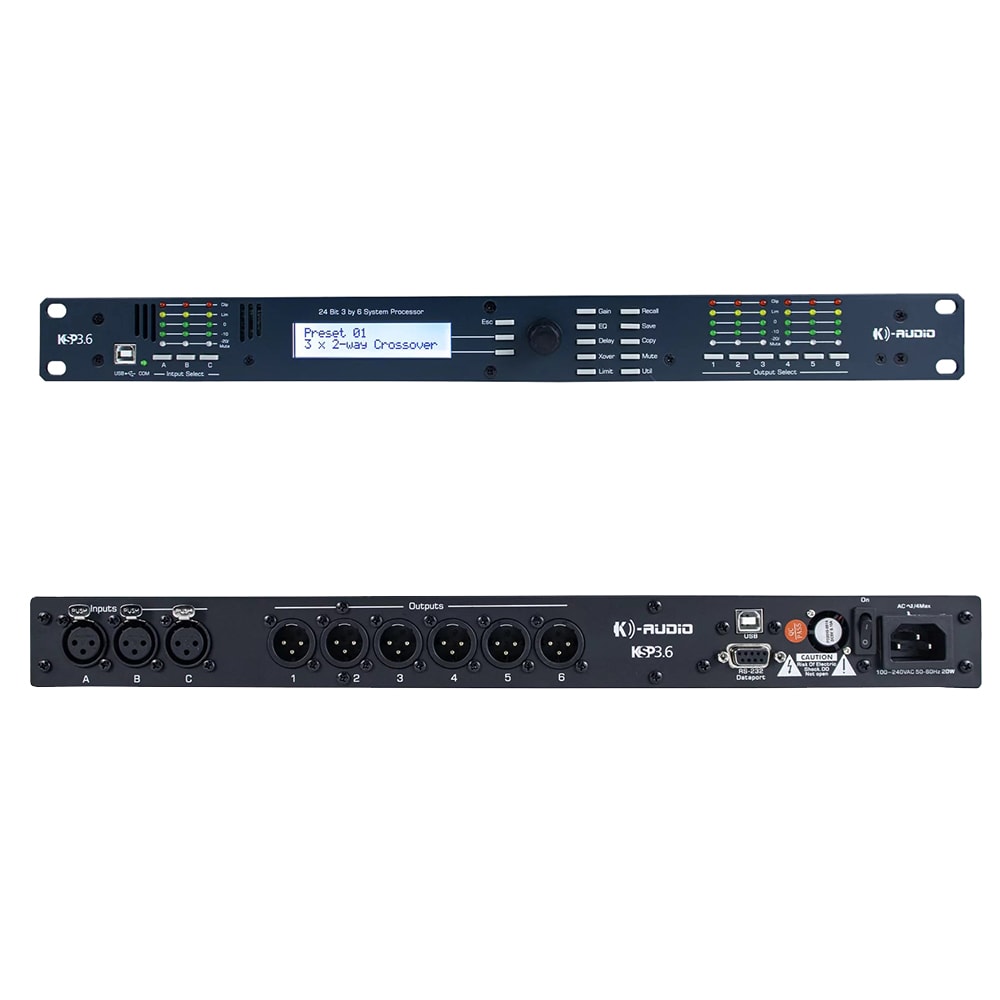 Processador De Áudio Digital K-Audio KSP 3.6