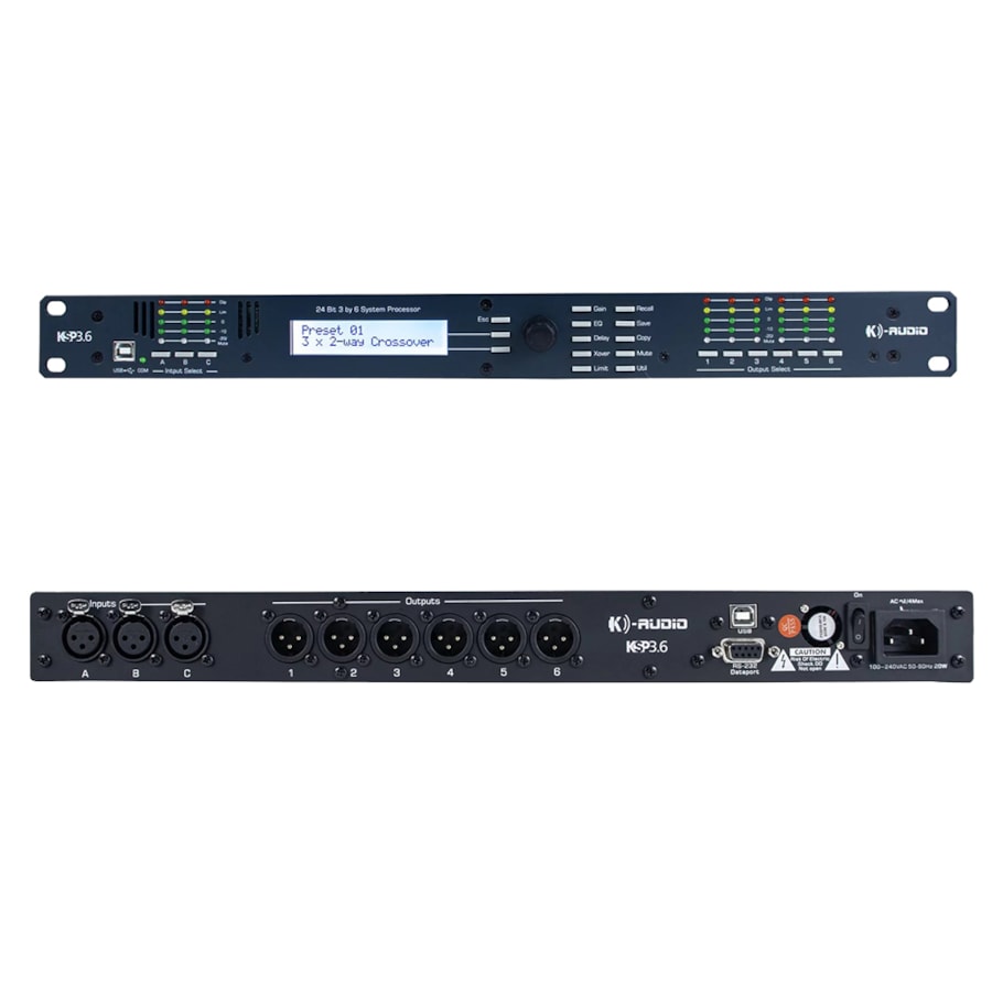 Processador De Áudio Digital K-Audio KSP 3.6 Processador De Áudio Digital K-Audio KSP 3.6