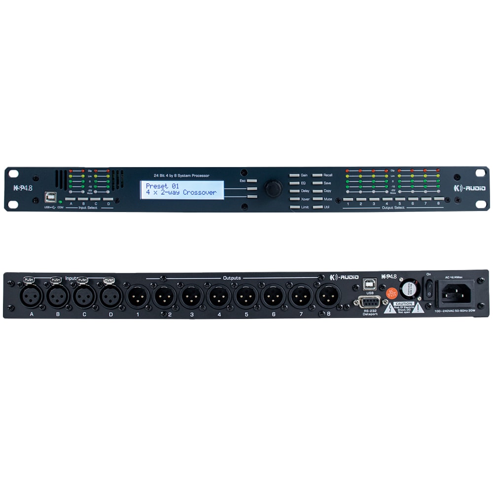 Processador De Áudio Digital K-Audio KSP 4.8