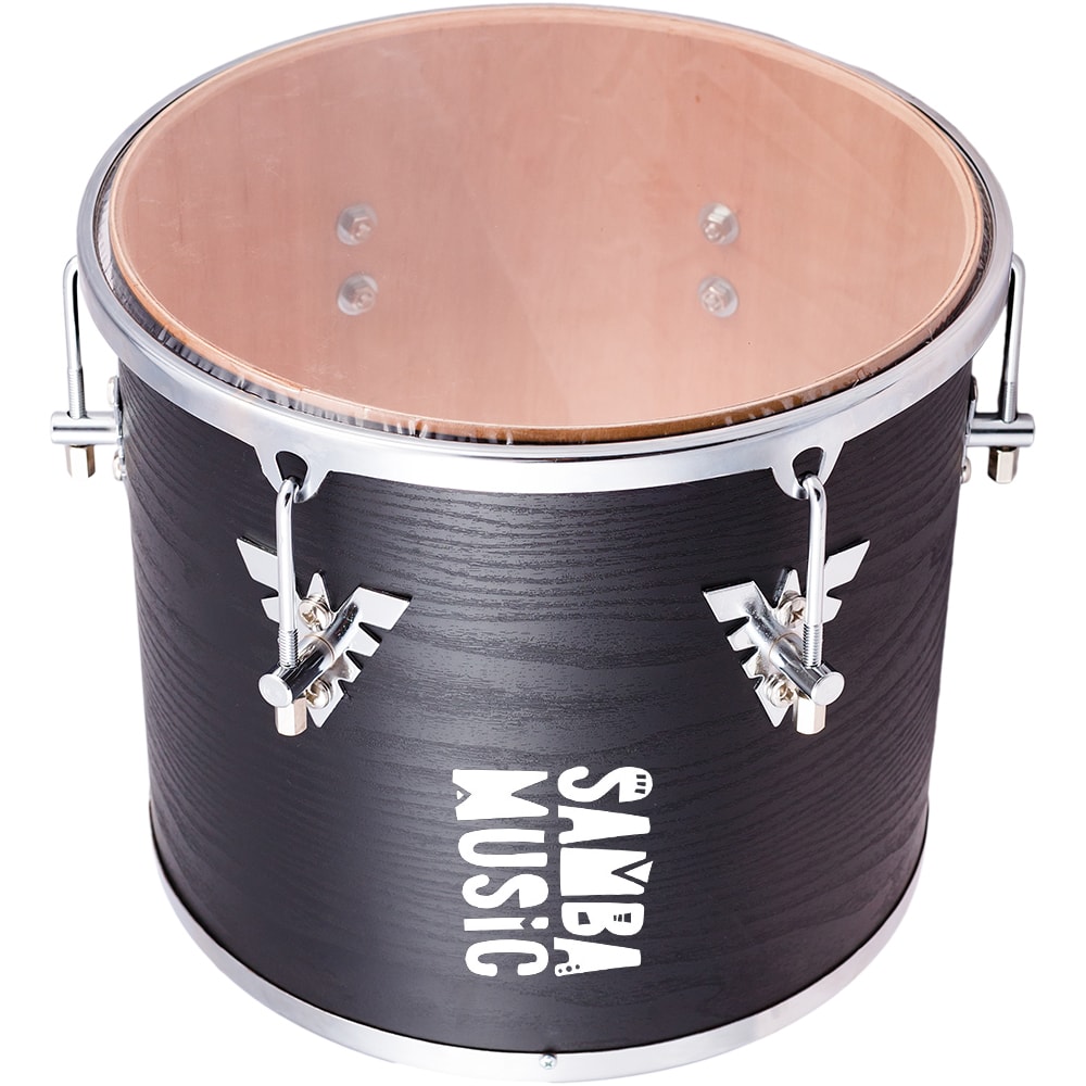 Repique de Mão Samba Music 906MM BKW de 30x12 Preto C/ Pele de Nylon