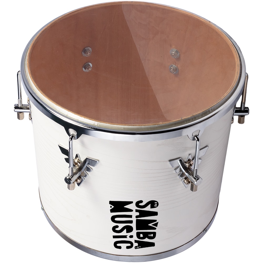 Repique de Mão Samba Music 906MM BRW de 30x12 Branco C/ Pele de Nylon