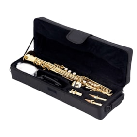 Saxofone Soprano Vivace VSN201 Laqueado Em Bb Si Bemol C/ Estojo