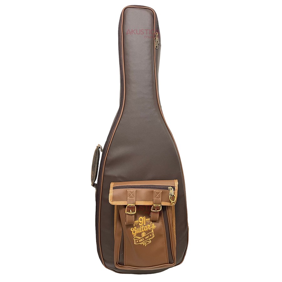 Semi Case para Guitarra 91 Guitars Suitcase 91GT-Suit Linha Elegant 8ª Geração Marrom