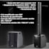 Sistema De Som Vertical Staner BK2210T Black Series 700 Watts